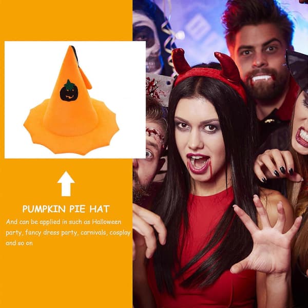 Pumpahatt Halloween Häxhatt för att bära kostymtillbehör A