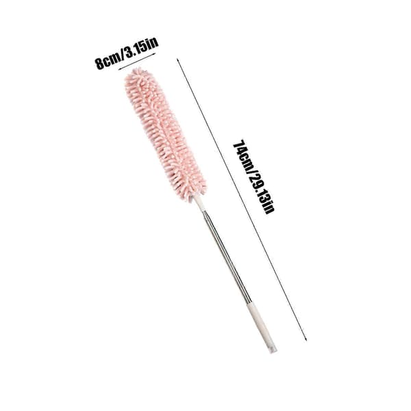 2,5 m infällbar dammvippa, askdammvippa, förlängd fiber takdammvippa (rosa) A