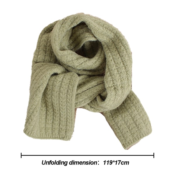 Preppy enkel enfärgad stickad scarf för barn