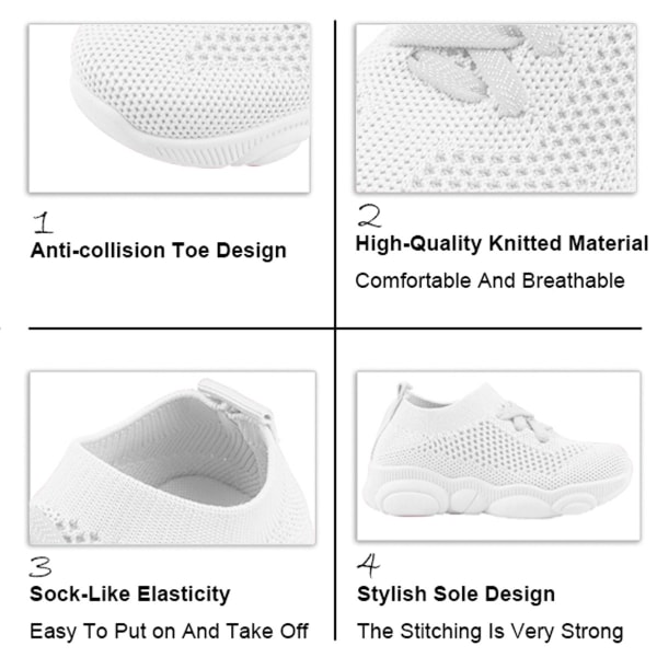 Bebisskor  Barn Skor Tränare Småbarn Slip on Spädbarn Vågor Skor Pojkar Flickor Bomull Mesh Andningsbara Sneakers Utomhus