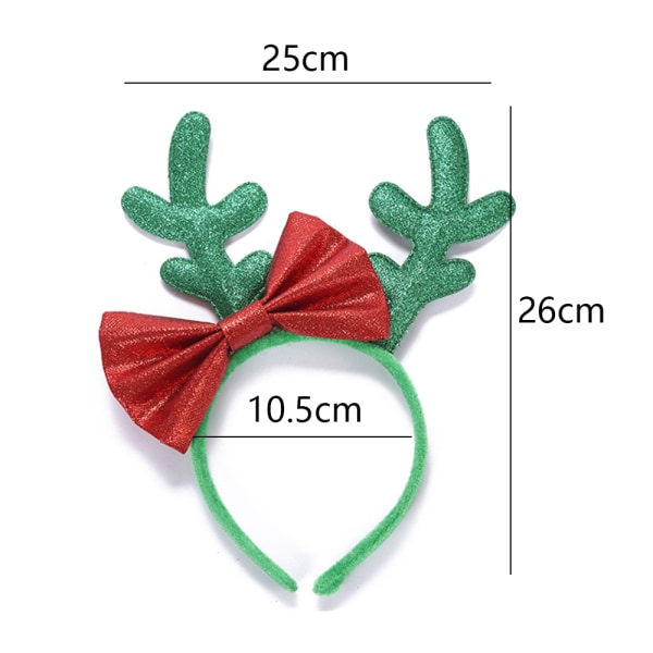 3 pieces of Christmas hair band Cute Christmas antler dress