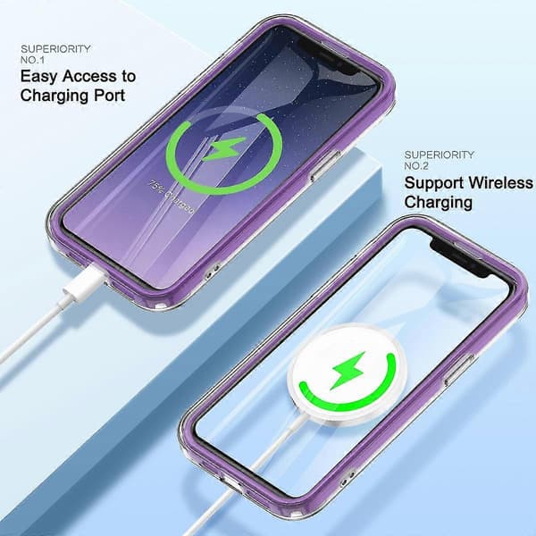 Til iPhone 11 Pro-deksel Støtsikkert PC+TPU-telefondeksel med gradient fjærmønster A