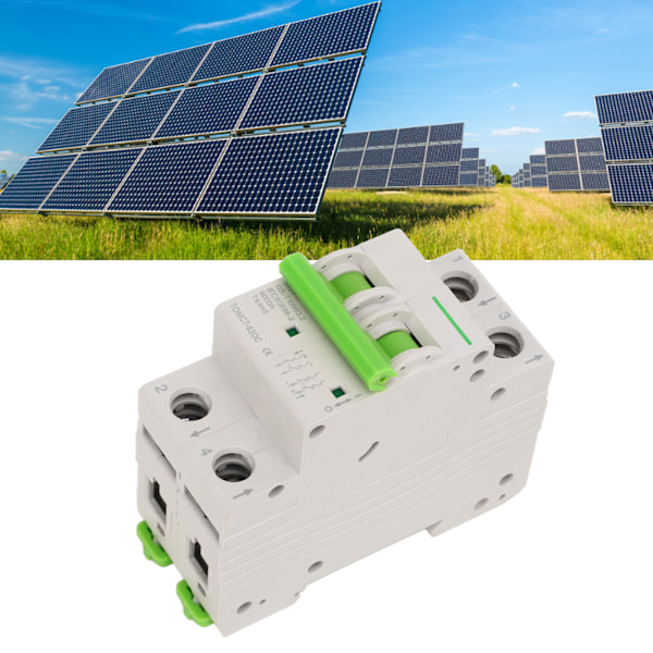 Solar PV System Circuit Breaker Miniature DC550V Thermal Magnetic Trip Disconnect Switch 2P 40A