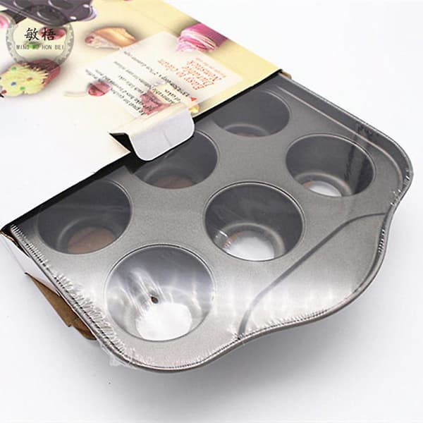 12 Mini Kageform Ostekage Kop Non-Stick Muffin Cupcake Bageform A