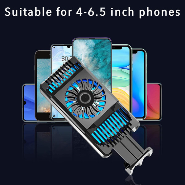 Cell Phone Cooler Semiconductor Heatsink Phone Radiator til Android-telefoner Silver