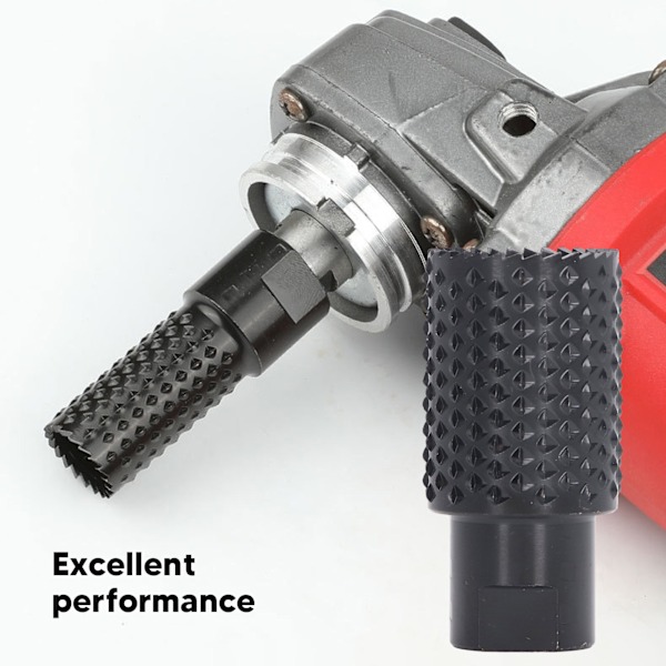 M10 Rotationsfräs Raspfil Bit Svart Polerad Yta Träskärning Hålborr för Vinkelslip 30mm/1.2in