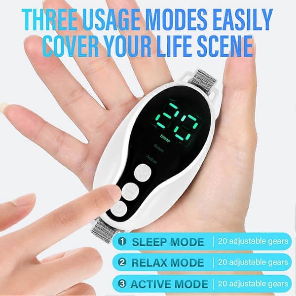 Søvnhjelpemiddel Håndholdt Lavfrekvent Puls Mikrostrøm Søvnmaskin for Lindring av Søvnløshet Angst Hjelper med å Forbedre Søvnkvaliteten Style 1