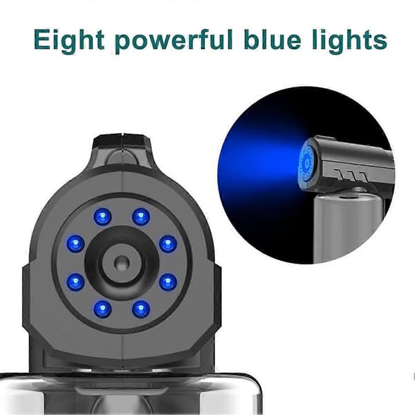 Trådlös elektrisk USB Nano desinfektionsatomiserare med blått ljus ångatomiseringsfunktion för hemsäkerhet Vit (Vit) A