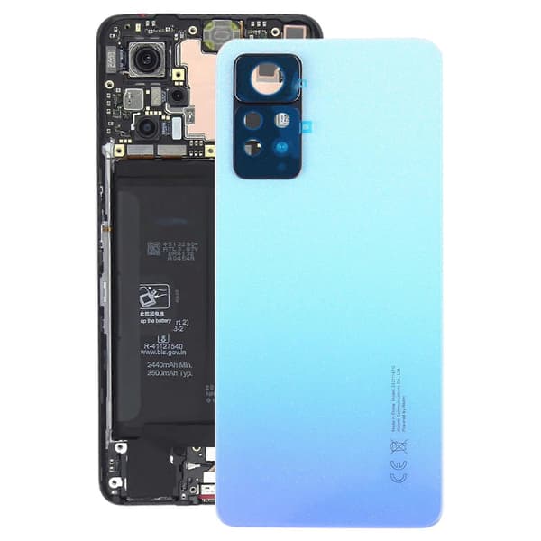 KOMPATIBEL Batteribaksida för Xiaomi Redmi Note 11 Pro 4G 2201116TG 2201116TI Blå