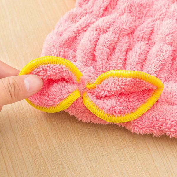Hårhåndklæde-wrap Mikrofiber Hurtigtørrende Hætte til Langt Hår Hurtigt Absorberende Turban til Kvinder A