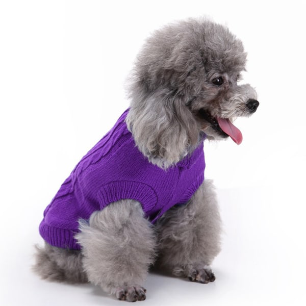 Lemmikkieläintarvikkeet Koiran vaatteet Kiinteät lemmikkikoiran villapaita Koiran vaatteet