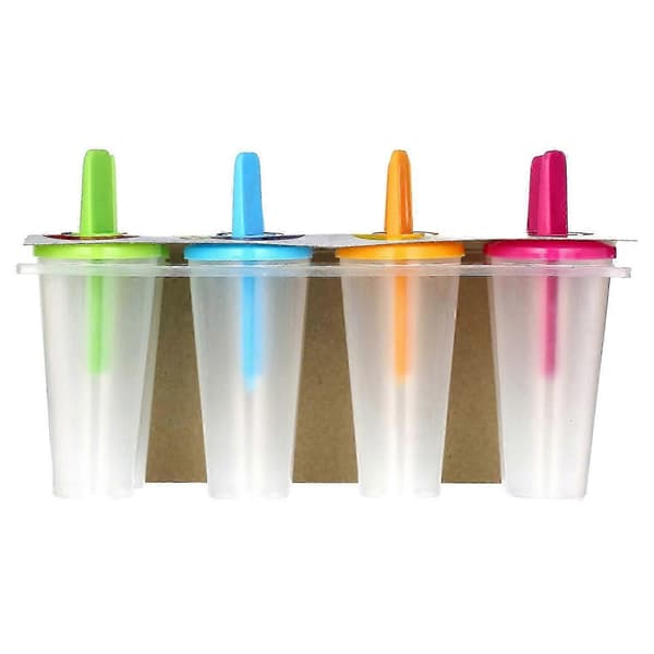 8 frosne ispindeforme ispinde dessert is frosne ispinde kagesnacks, pink orange bl A