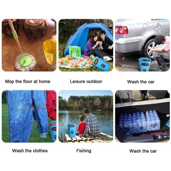 Bærbar sammenklappelig spand - Perfekt til camping, rejser og vandreture
