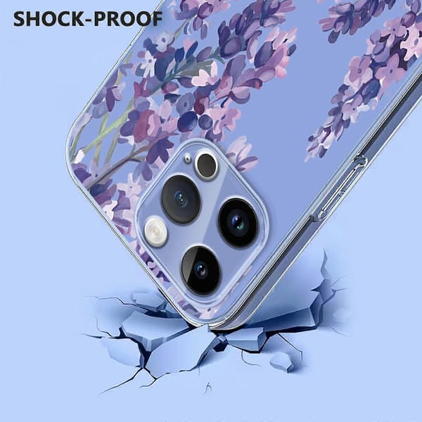 Til iPhone 16 Pro Max etui med sommerfugle- og blomstermønster, TPU-telefonbagcover