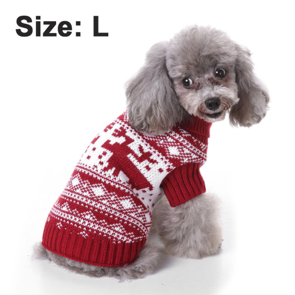 Christmas Sweaters Pet Winter Knitwear Clothes Classic Warm