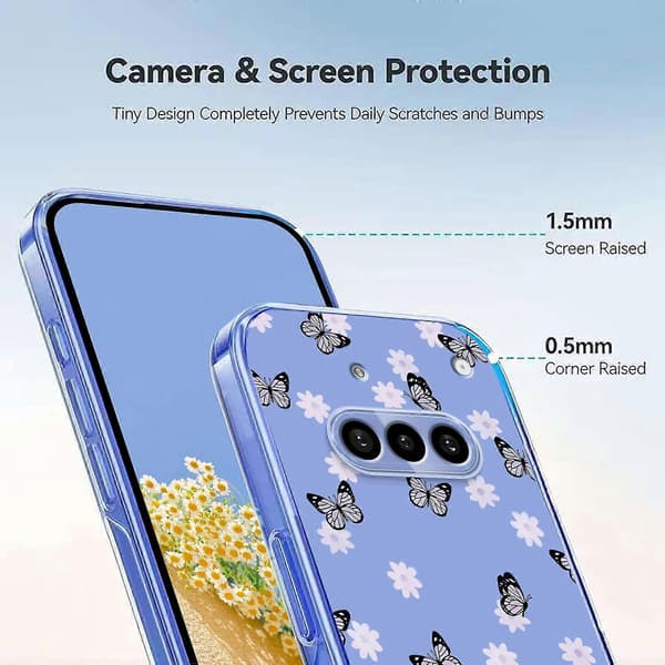 Blomstermønster malt TPU-telefondeksel til Nothing Phone 3a