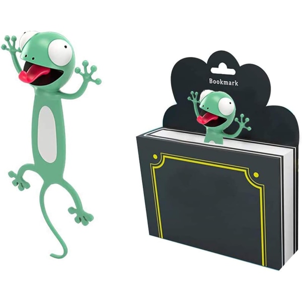 Morsomt bokmerke for barn, sprø venner bokmerker Squashed Cute 3D C