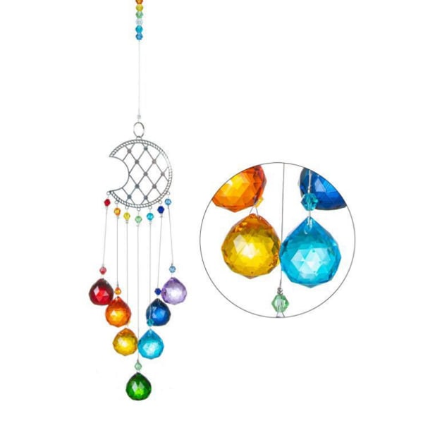 Fargerike krystaller solfanger hengende solfangere lysekrone
