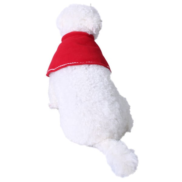 Rød juledragt Hunde Kat Kappe Pet Mini Kjole Cape
