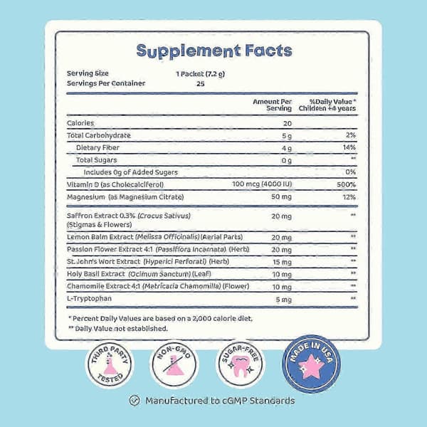 Safran-tilskudd Humør Energi Bar Kilde: Joyspring Supplements A