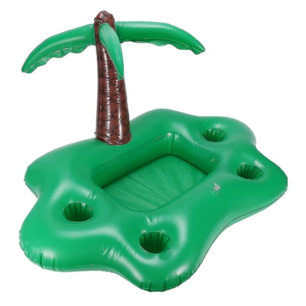 Sommerbasseng PVC oppblåsbar flytende bar - Grønn Coco A