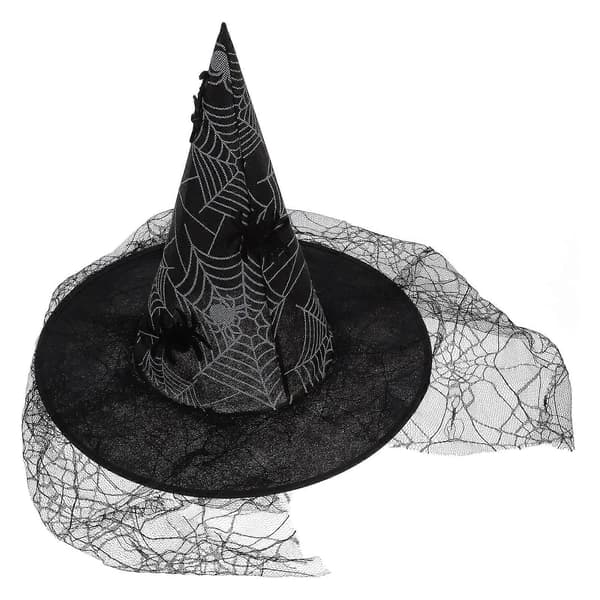 Halloween Häxhatt Spets Cosplay Party Mössa för Att Bära A