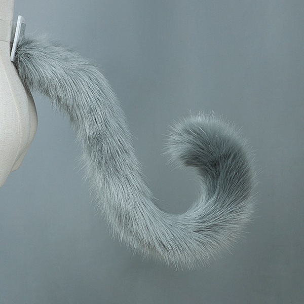 Faux Fur Cat Fox Costume Tail Juhlapuku 80cm