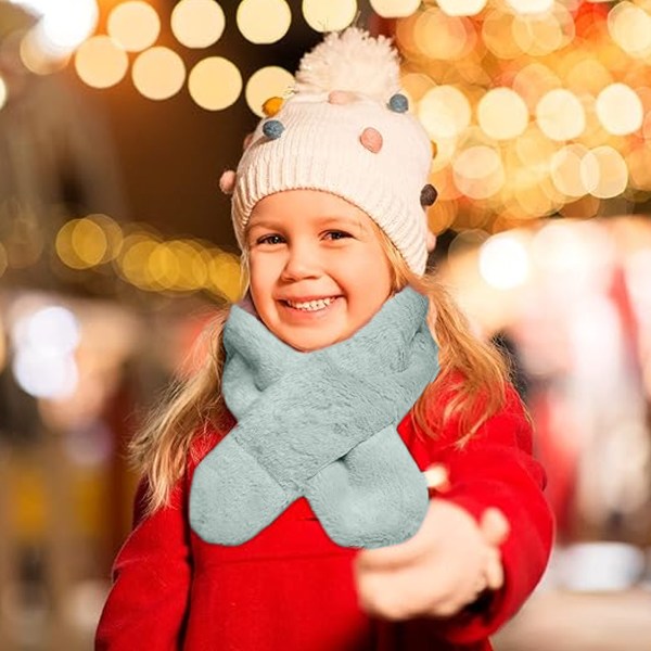 Fleece-poikien ja tyttöjen huivi lämmin talvi syksy lapset kaulushuivi Nec