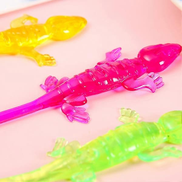 Sticky Wall Climbing Geckos Stressaflastningslegetøj Strækbart Sensorisk Fidget Legetøj til Børn og Voksne A