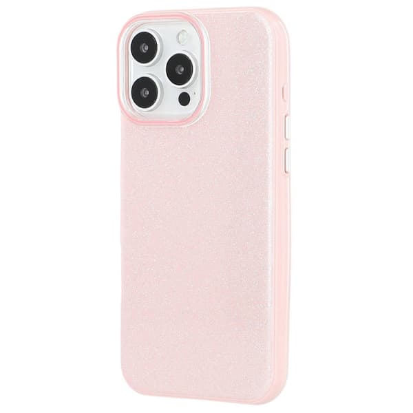 Til iPhone 16 Pro etui Glitter Design IMD TPU + PC Telefon Bagcover