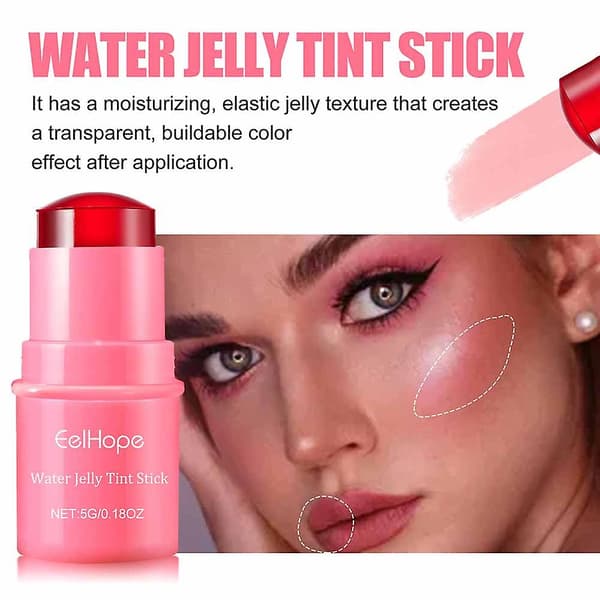 1/4 STK Blush Lip Gloss Stick til kvinder Contouring Brightening Makeup Blush til ansigtsmakeup Gave til fødselsdag A