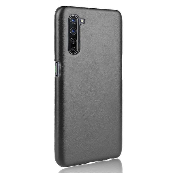 Til OPPO K7 5G Stødsikkert Litchi Tekstur PC + PU Cover Sort