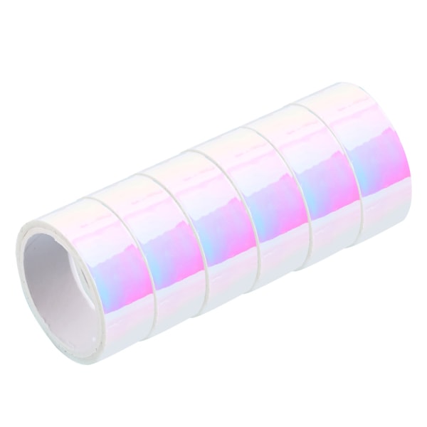 6 rullaa holografinen värillinen set, sateenkaari