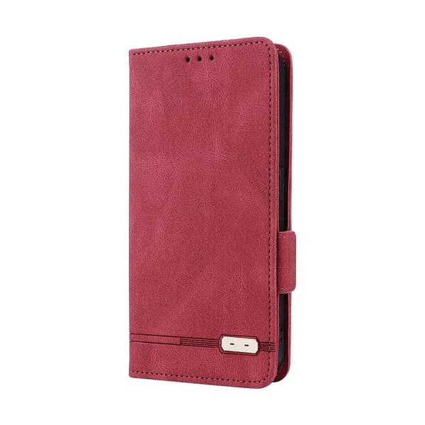 För Nothing Phone 1 Magnetlås Flip Läderfodral (Röd)