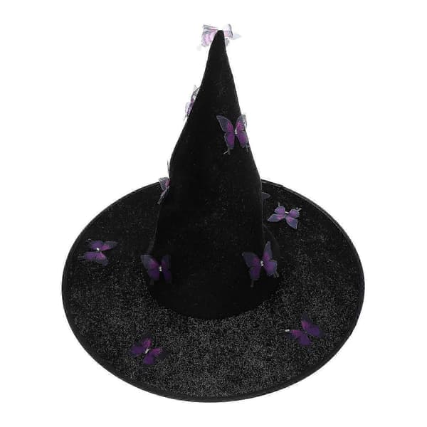 Cosplay-arrangement Kostyme Tilbehør Fløyel Halloween Trollmannhatt A