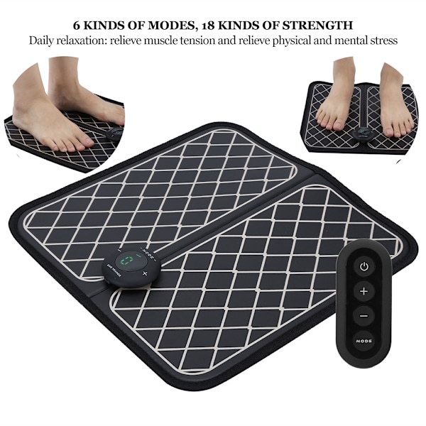 EMS Fodmassager Elektrisk Massagepude Muskelstimulator Formende Benpuder Sundhedspleje