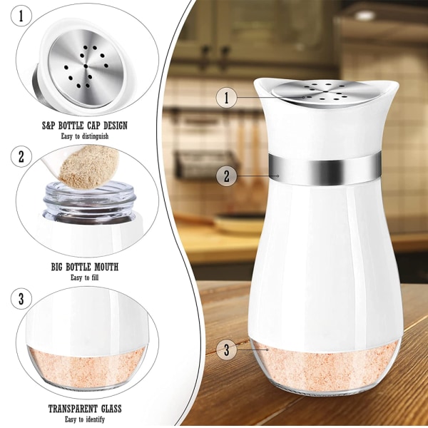 Salt och pepparkvarnar Elegant w/ Clear Glass Bottom