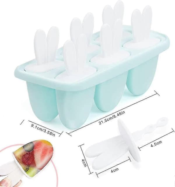 Blå Eskimo Mini Isform og Ispindeform til DIY Sorbet og Yoghurt A