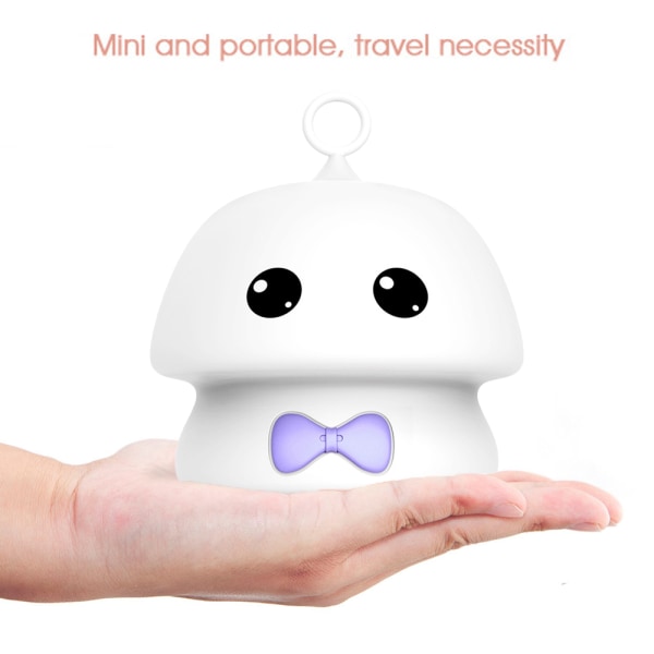Mushroom Natlampe USB Smart Kreativ Silikonelampe