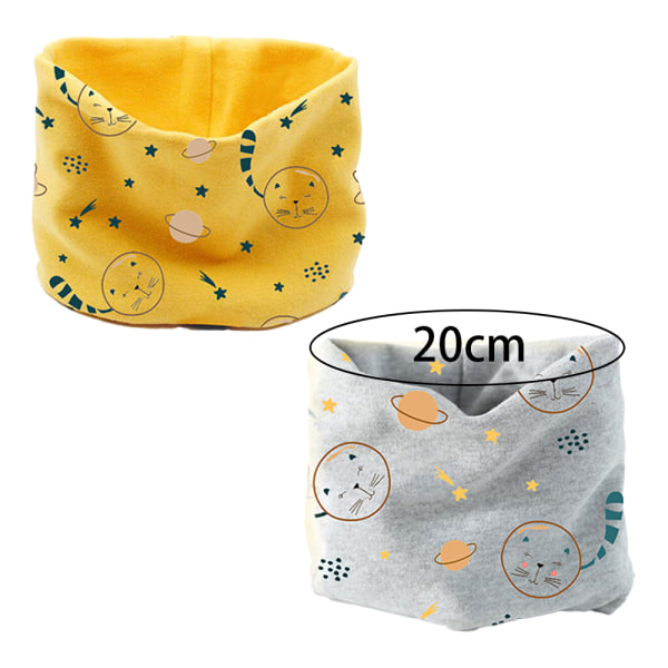 Kids Scarf Winter Double-Layer Neck Warmer Circle Loop Scarves