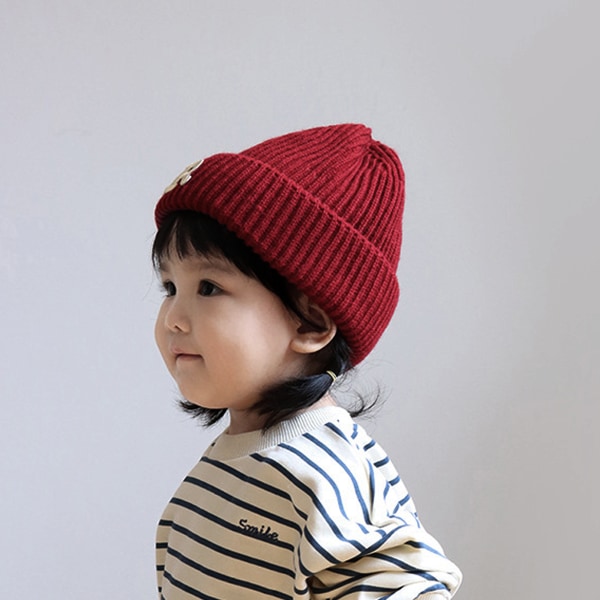 Vinterhue Toddler Kabel Strikket Beanie Tyk Chunky Hue Blød S