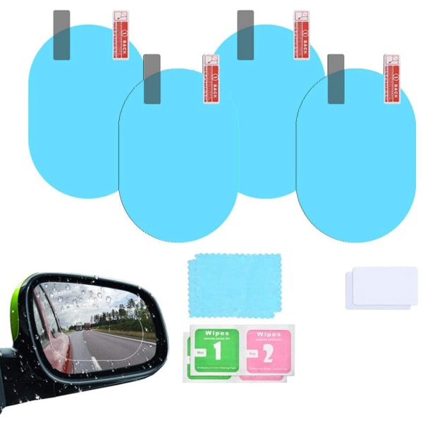 Bil bakspejl regnbeskyttelse film, bil bakspejl side spejl film, vandafvisende, anti-refleks, anti-dug mærkat, universal køretøj, 135