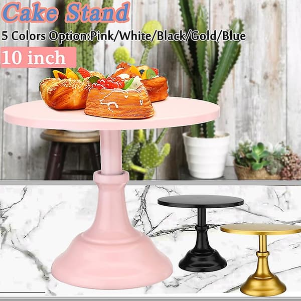 Tårtställ Dessert Cupcake Serveringsfat Rund 10 Tum för Bröllopsfest Ny A