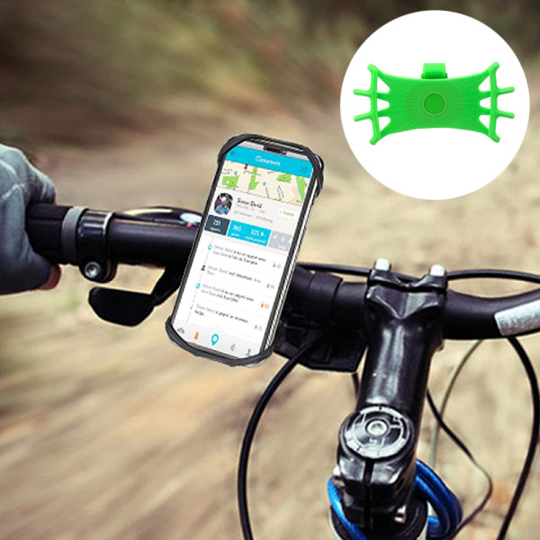 älypuhelimen 360° kääntyvä puhelinteline pyörämoottoripyörään Green
