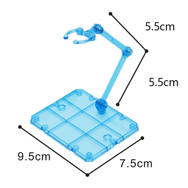 5 stk. Actionfigurstativ Robust Nem Installation Klart Actionfigurstativ til Samling A