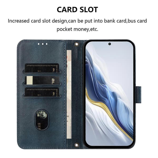 Linjesplejsningsspænde Retro lædertelefonetui (til Samsung Galaxy Note10+)
