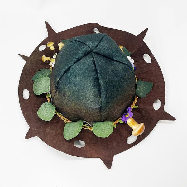 Heksehatter Halloween Kostyme Tilbehør til Halloween Festdekorasjoner Hatt med Slitt Blad for Maskeradebilde A