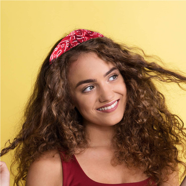 6 st Top Knot-hårband Paisley Boho-hårband Vintage Cross