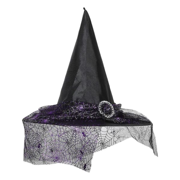 Lilla Halloween Heksehatt for Kvinner Kostymetilbehør A