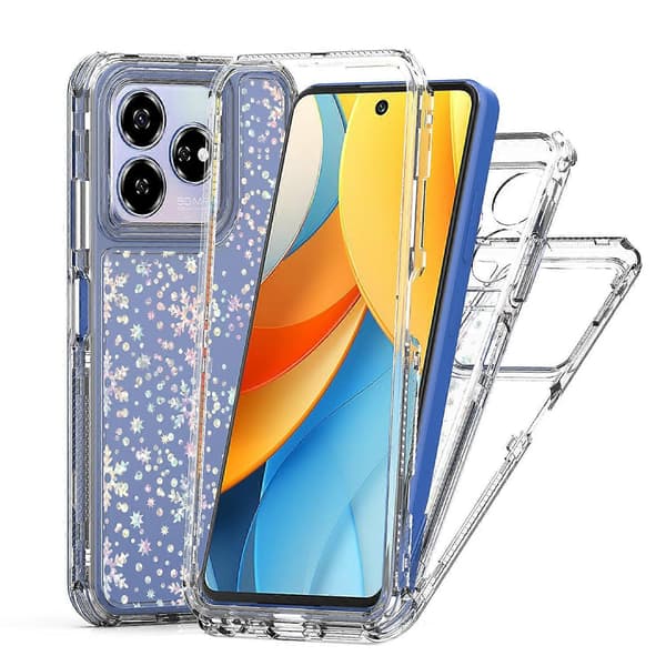 Transparent akryl laserpapper telefonfodral för ZTE Axon 60 Lite